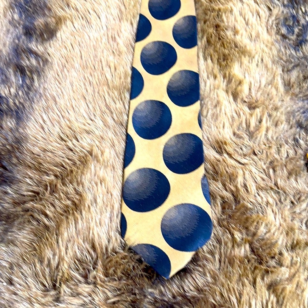 Iridescent Gold and Black thin Nicole tie